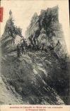 Vintage Postcard Militaria Alpine hunters Rise of the Needle of the Ratter by a company of Alpine hunters