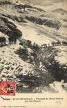 Vintage Postcard Militaria Alpine hunters High Savoy Maurienne Passage of the Iseran Mount by the Alpine ones