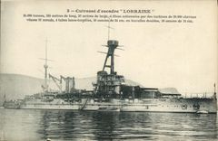 CPA Bateau Cuirasse d'escadre Lorraine