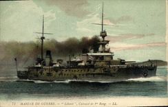 CPA Bateau Liberte Cuirasse de 1er rang 
