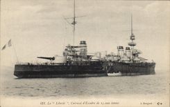 CPA Bateau La Liberte Cuirasse d'escadre 