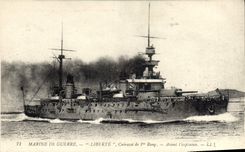 Vintage Postcard Bateau Freedom Armours 1st rank Before the explosion