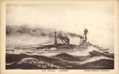 CPA Bateau Cuirasse Lorraine 