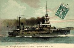 CPA Bateau Liberte Cuirasse de 1er rang 