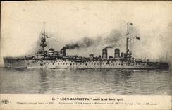 CPA Bateau Le Leon Gambetta Croiseur cuirasse 