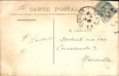 Vintage Postcard Toulon Boat Linois