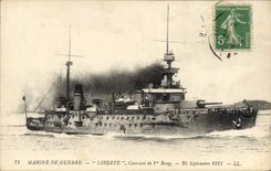 CPA Bateau Liberte Cuirasse de 1er rang 