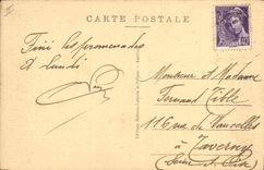 Vintage Postcard Electricity the grans work of Truyere Stopping of Cadene