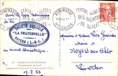 Modern Postcard Electricity Dam Genissiat Seen general downstream