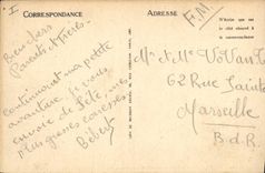 Vintage Postcard consular Sete Palate and Chamber of commerce