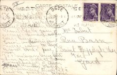 Vintage Postcard Sete the Chamber of commerce and the Consular palate