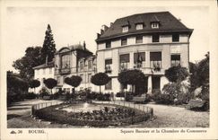 Vintage Postcard Borough Public garden Bernier and the Chamber of commerce