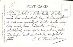 Vintage Postcard Fantasy Illustrator Child Militaria Dictionary