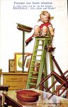 Vintage Postcard Fantaisie Illustrator Tempest Child I occupy a high situation