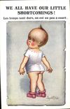 Vintage Postcard Fantaisie Illustrator Child Donald Mc Gill We Al cuts our little shortcomings