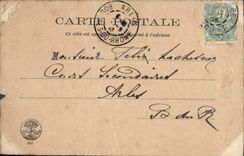 Postal la vieja Orleans en 1690 según MArtin de las Batallas