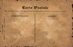 Vintage Postcard Paris Old man the Royal abbey of Montmartre about St Benoit in 1625