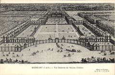 Vintage Postcard Richelieu Seen general of the old castle