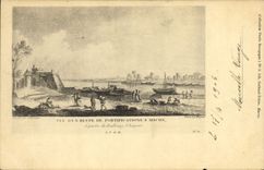 Vintage Postcard Vue of a remainder of fortifications has Macon