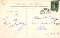 Vintage Postcard Seen of the town of Pontoise