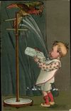 CPA Perroquet Enfant 