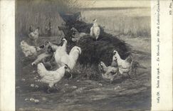 CPA Salon de 1906 En Maraude par Mme de Ladeveze Cauchois Poules 