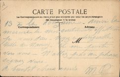 Vintage Postcard Chick Zeppelin Airship (drawing has the hand)