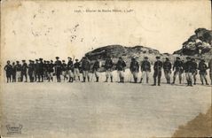 CPA Militaria Chasseurs Alpins Glacier de Roche Melon