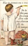 CARTE SYSTEME Folklore Alsace Enfant Rhin