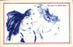 CPA Folklore Alsace Enfant