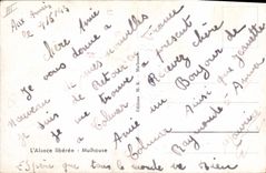 CPA Folklore L'Alsace liberee Mulhouse