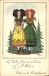 CPA Folklore Alsace Farines Jammet 