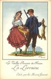 CPA Folklore La Lorraine Farines Jammet Jean Droit 