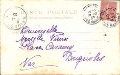 Postal Fantasia Flores Setas Hierro tiene caballo