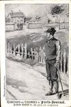 CPA Loterie Concours des legendes de Paris Journal