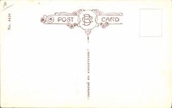 Vintage Postcard Fantasy Illustrator strong Woman When one is on vacation