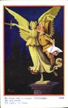 Vintage Postcard Fantasy Illustrator Child Right Victoire Militaria