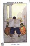 Vintage Postcard Fantaisie Illustrator communicates It is good this morning IMJ