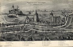 Vintage Postcard Dreux in 1600 the castle St Etienne