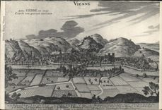 Vintage Postcard Vienna in 1650