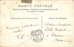 Vintage Postcard Castle Thierry with the 13th Sight of the castle