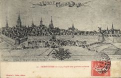 Vintage Postcard Montdidier in 1740