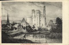 Vintage Postcard the Sagonne old man according to an old lithography