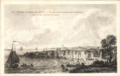 Vintage Postcard Royan Old man Seen taken in 1787 heights of Garenne
