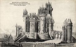 Vintage Postcard Mehun on Yevre Chateau of the roy Charles VII Dimensions of Bourges