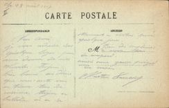 Vintage Postcard Virtues and the feudal castle of the Mount Likes