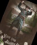 CPA Militaria Chasseurs Alpins Vive nos diables bleus