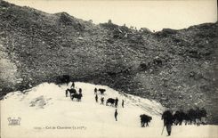 CPA Militaria Chasseurs Alpins Col de Chavieres