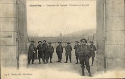 CPA Militaria Chasseurs Alpins Chambery Caserne de Joppet 