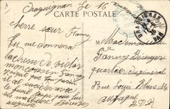 CPA Militaria Chasseurs Alpins en faction